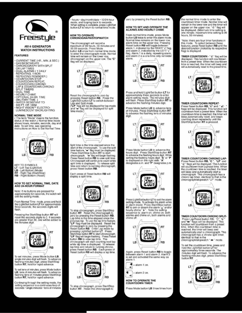 Freestyle Generator 814 instruction manual
