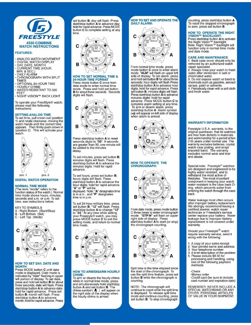 Freestyle Combine 330 instruction manual