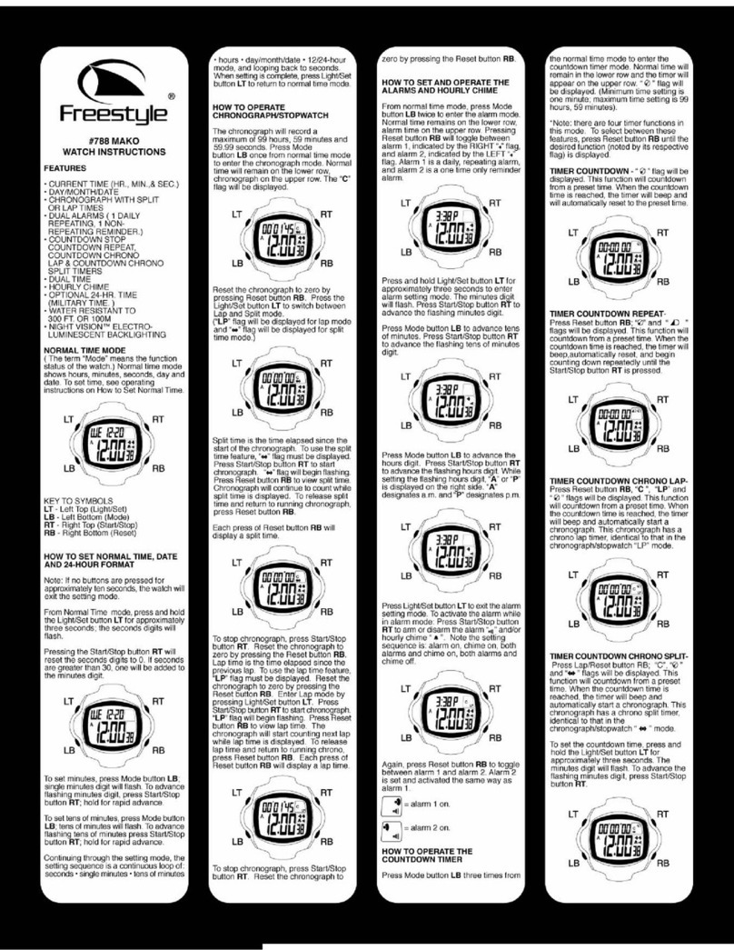 Freestyle 788-Mako instruction manual