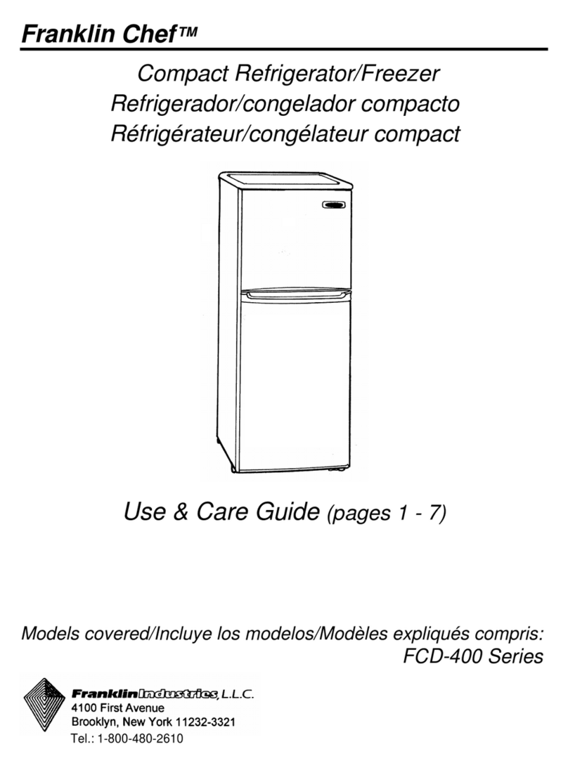 Franklin Chef FCD-400 Series User manual Franklin Chef FCD-400 Series User manual