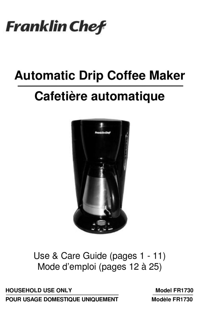 Franklin Chef pFR1730 Use and care guide