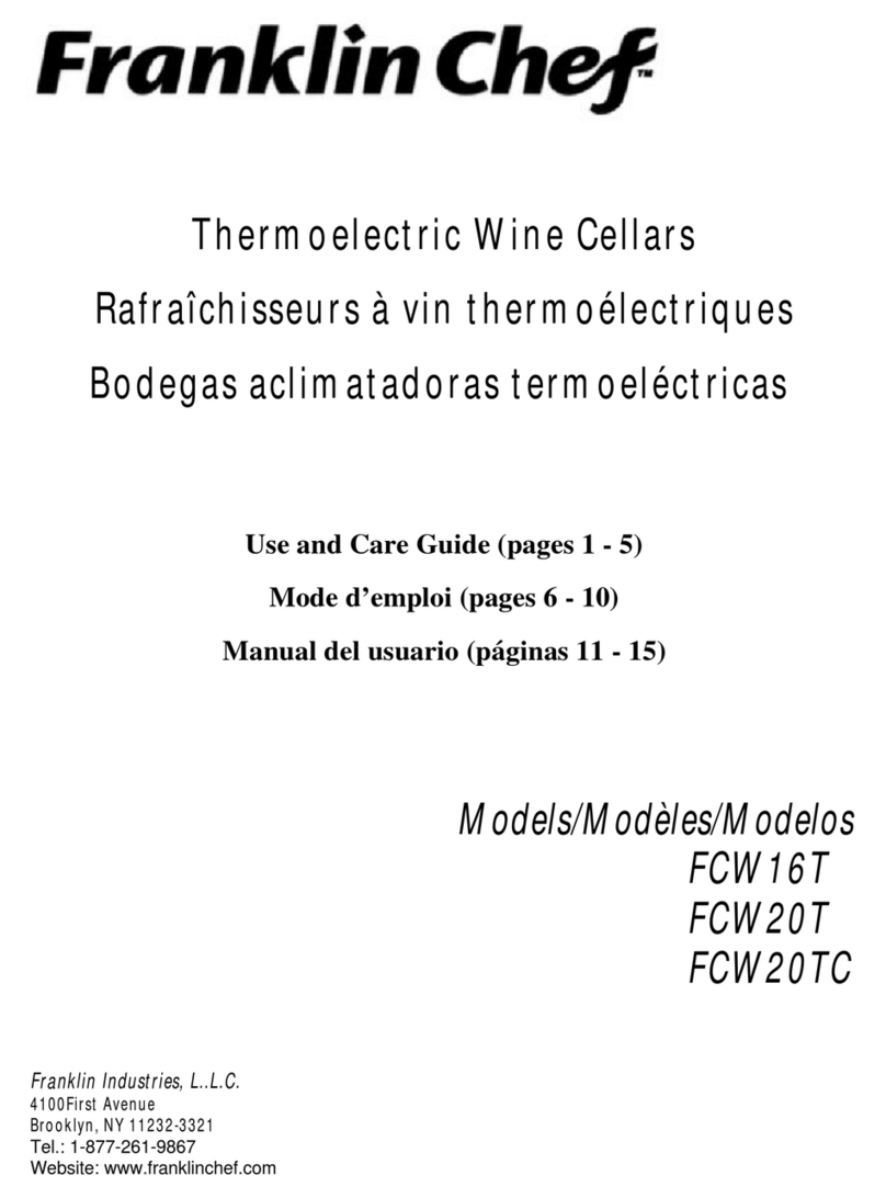 Franklin Chef FCW16T Use and care guide