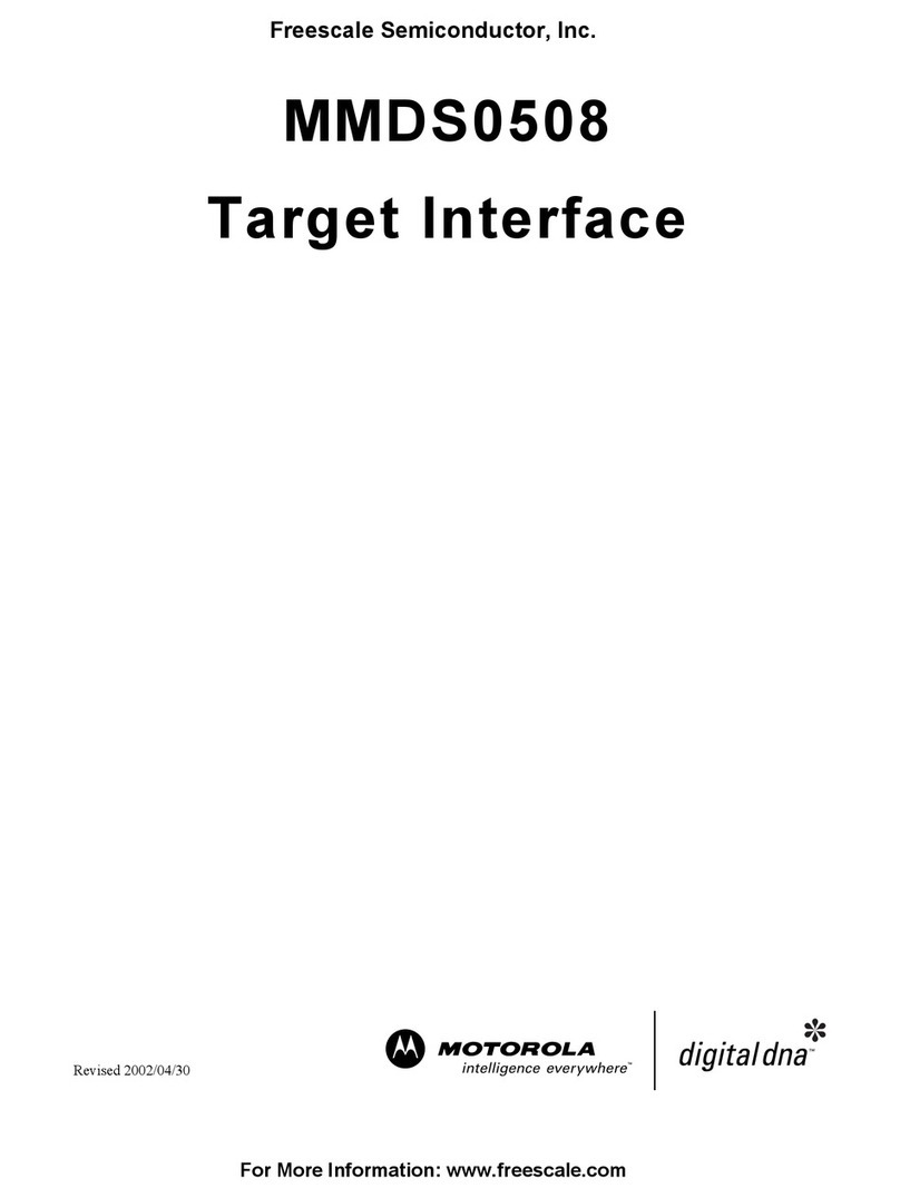 Freescale Semiconductor Target Interface MMDS0508 User manual Freescale Semiconductor Target Interface MMDS0508 User manual