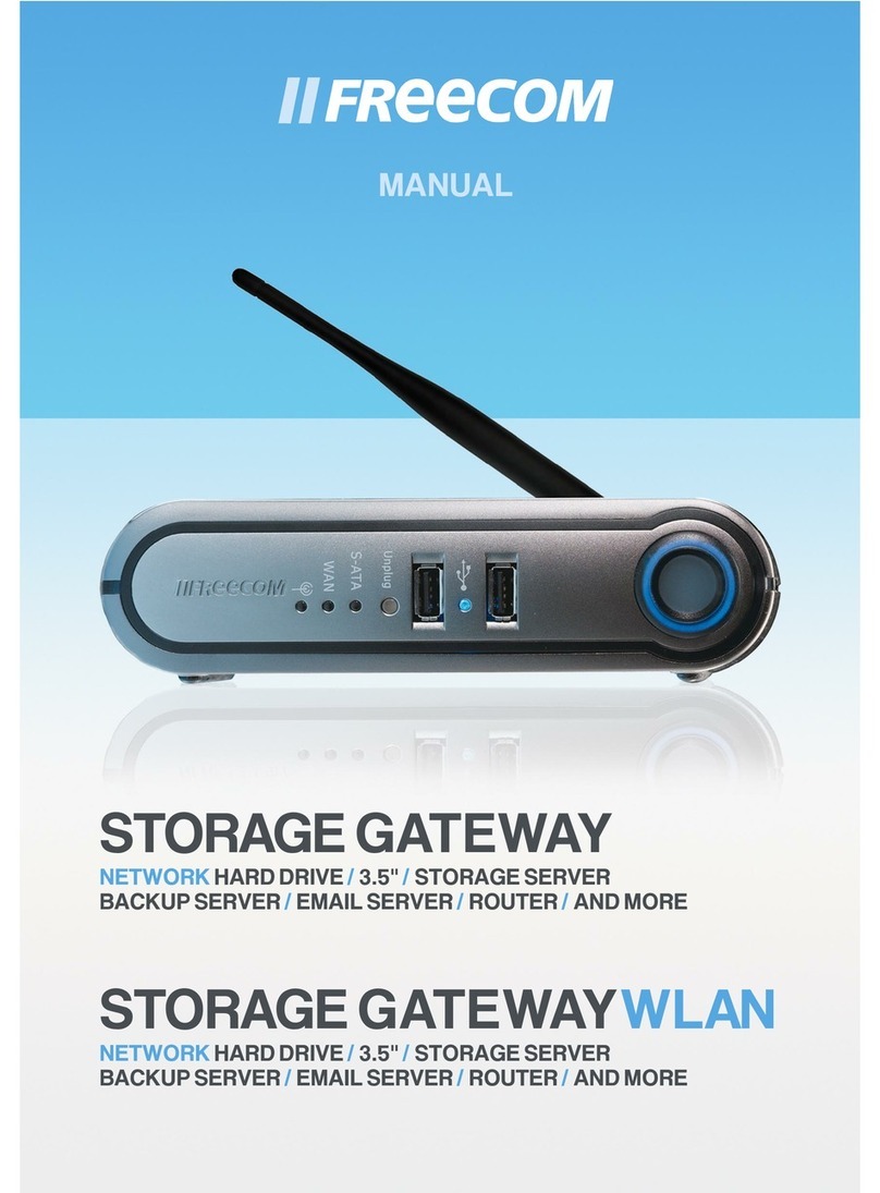Freecom Storage Gateway NETWORK HARD DRIVE User manual