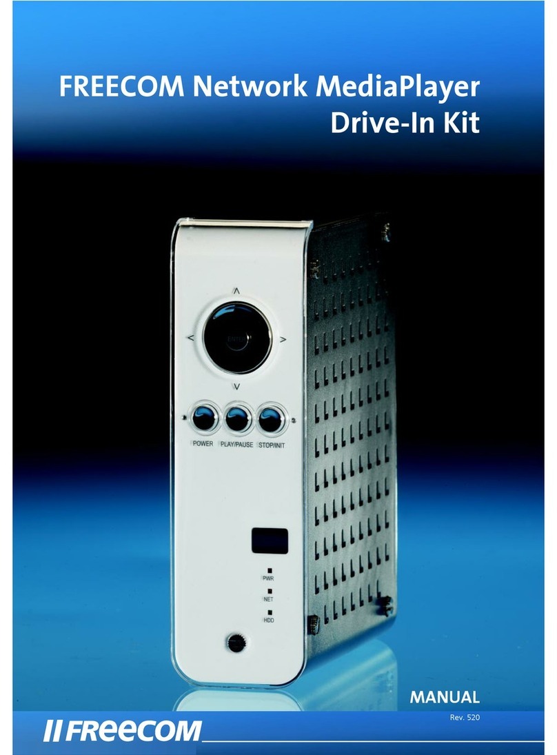 Freecom MediaPlayer Drive-In Kit manual
