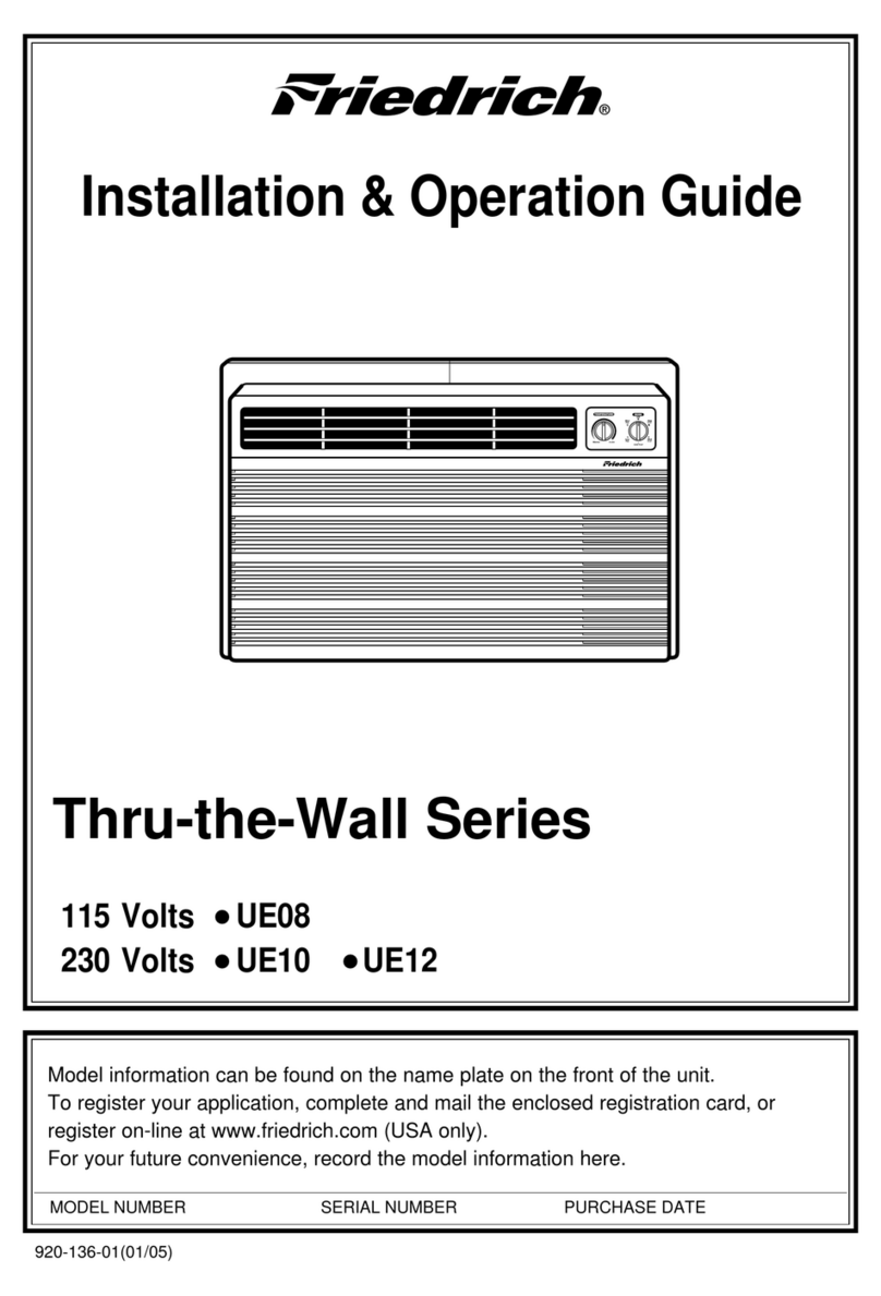 Friedrich UE08 Original operating instructions