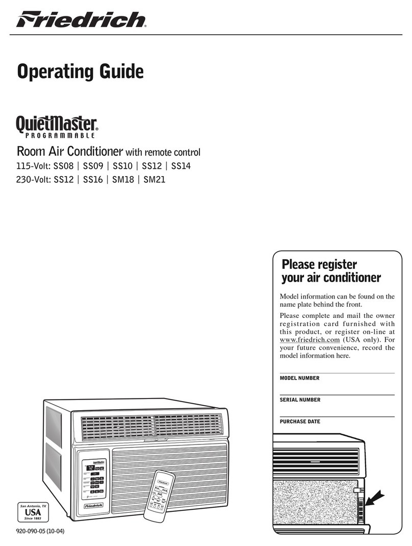 Friedrich QuietMaster Electronic SS09 User manual