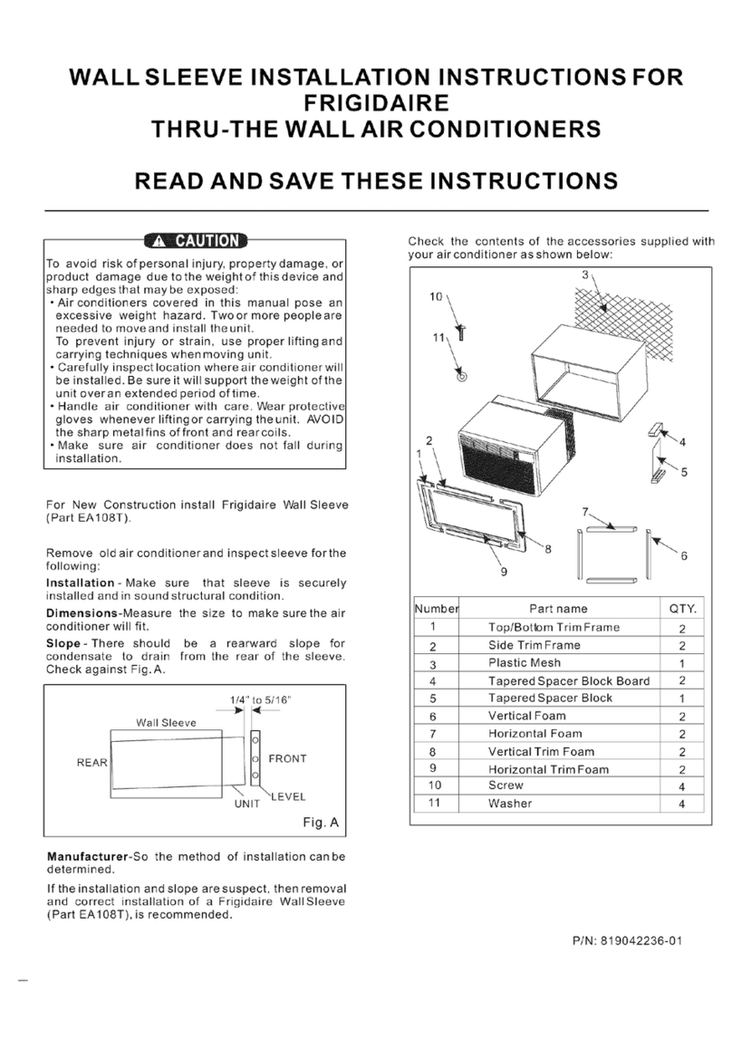 Frigidaire 819042236-01 User manual Frigidaire 819042236-01 User manual
