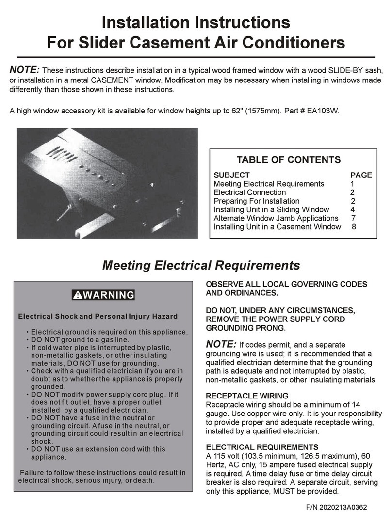 Frigidaire 2020213A0362 User manual