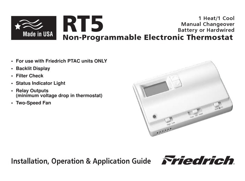 Friedrich RT5 General instructions