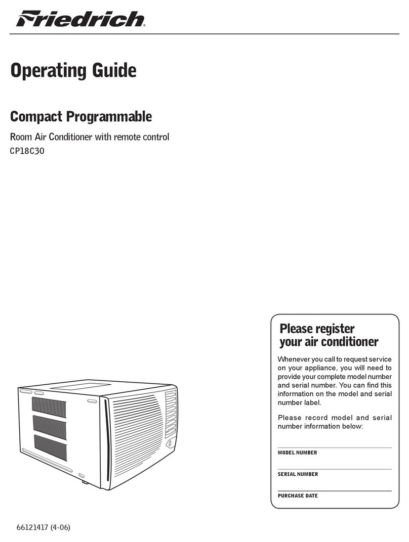 Friedrich CP18C30 User manual