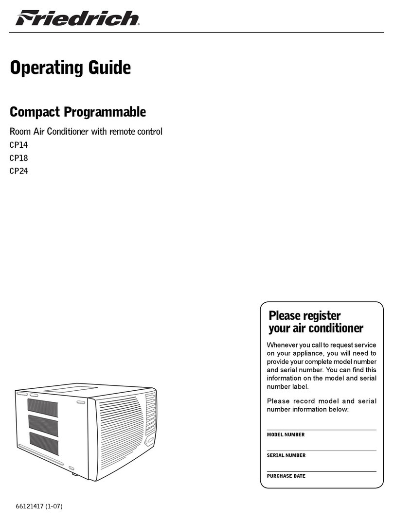 Friedrich CP14 User manual Friedrich CP14 User manual