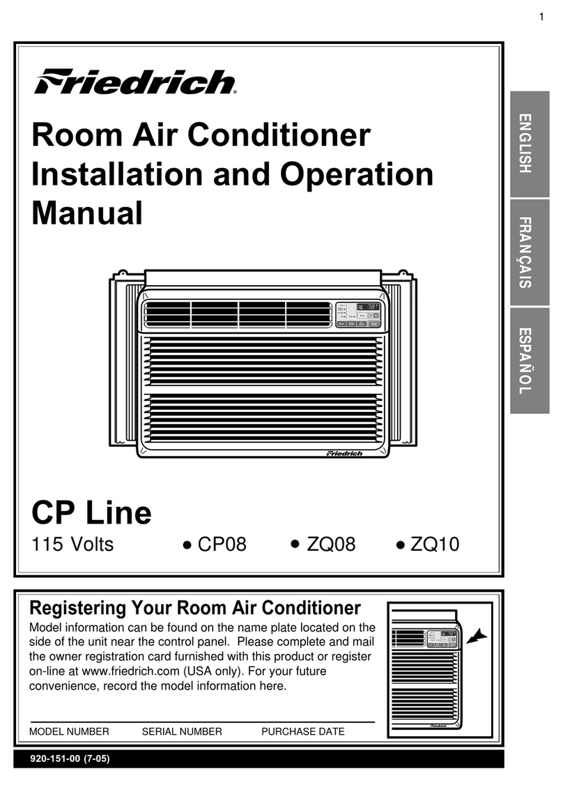 Friedrich CP Line CP08 User manual