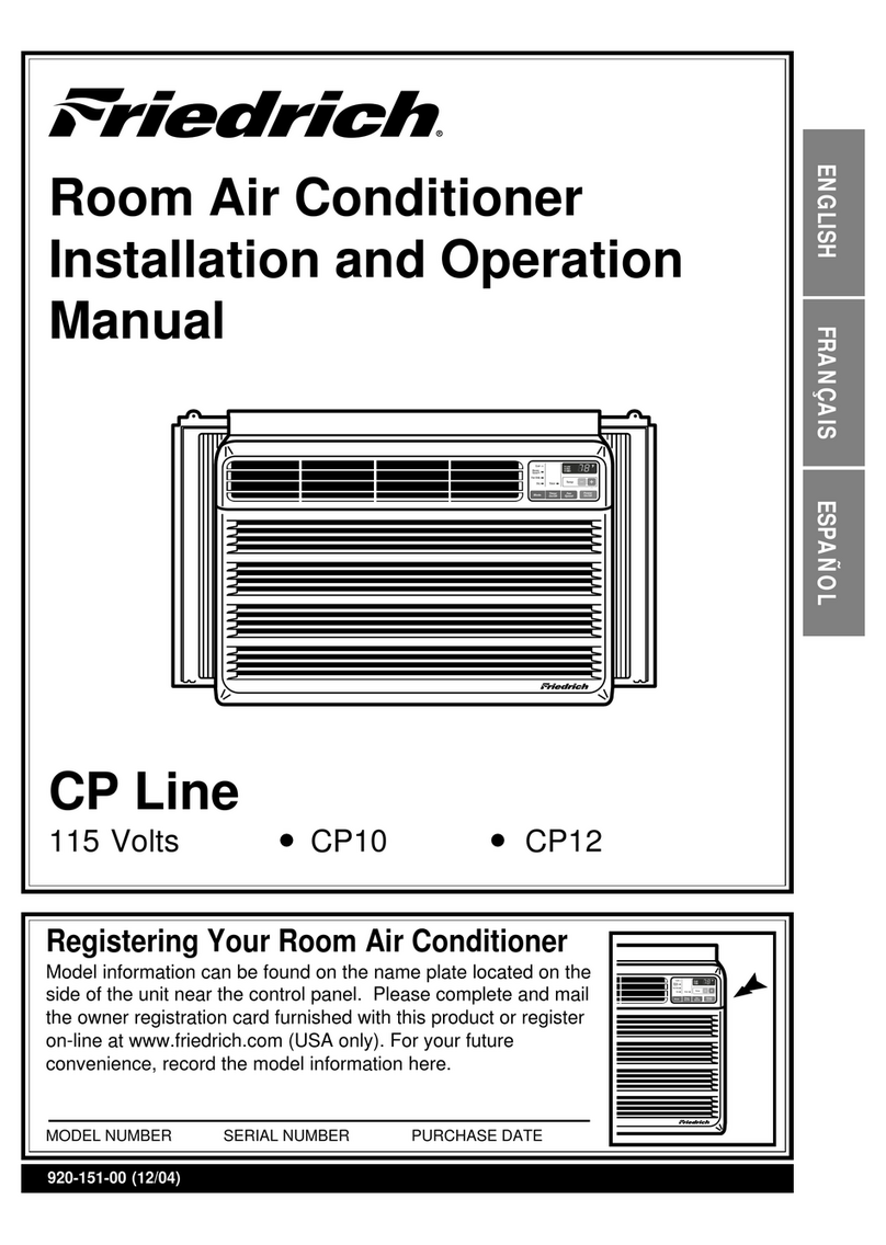 Friedrich CP10 User manual