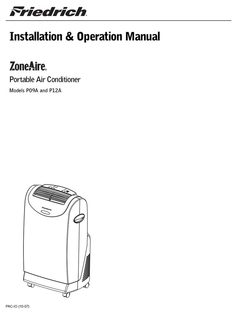 Friedrich ZoneAire P09A User manual