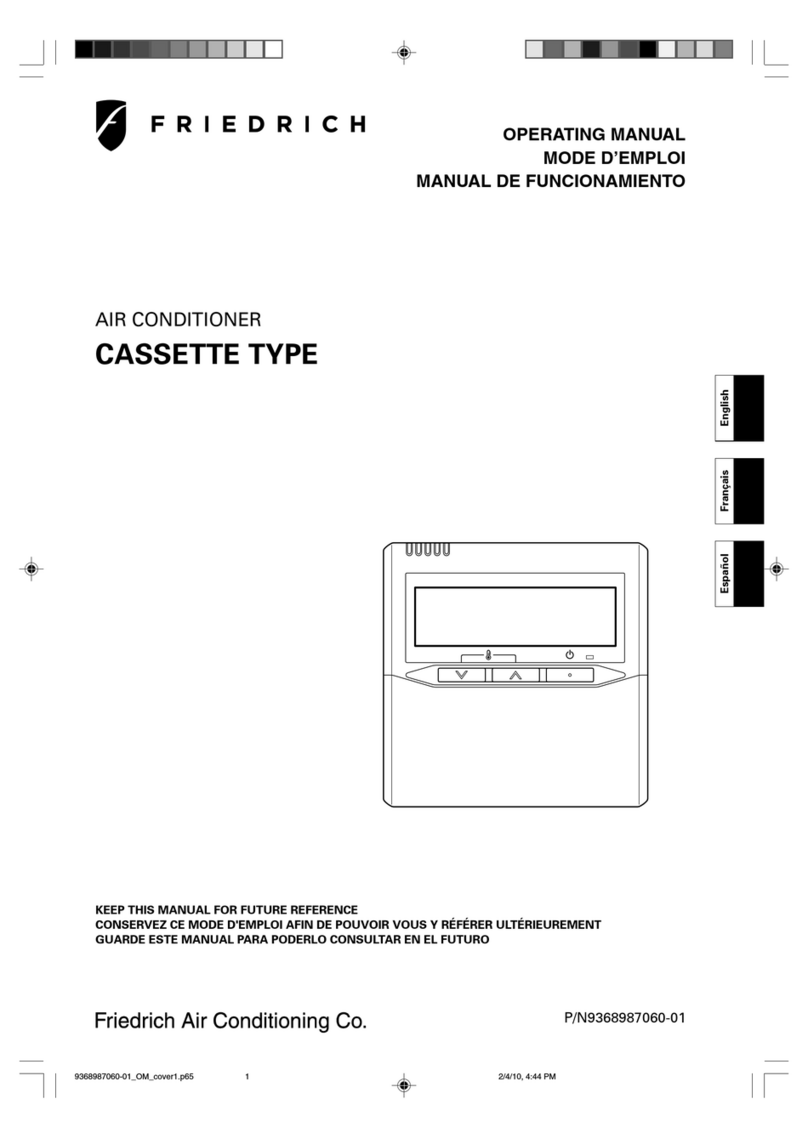 Friedrich P/N9368987060-01 User manual