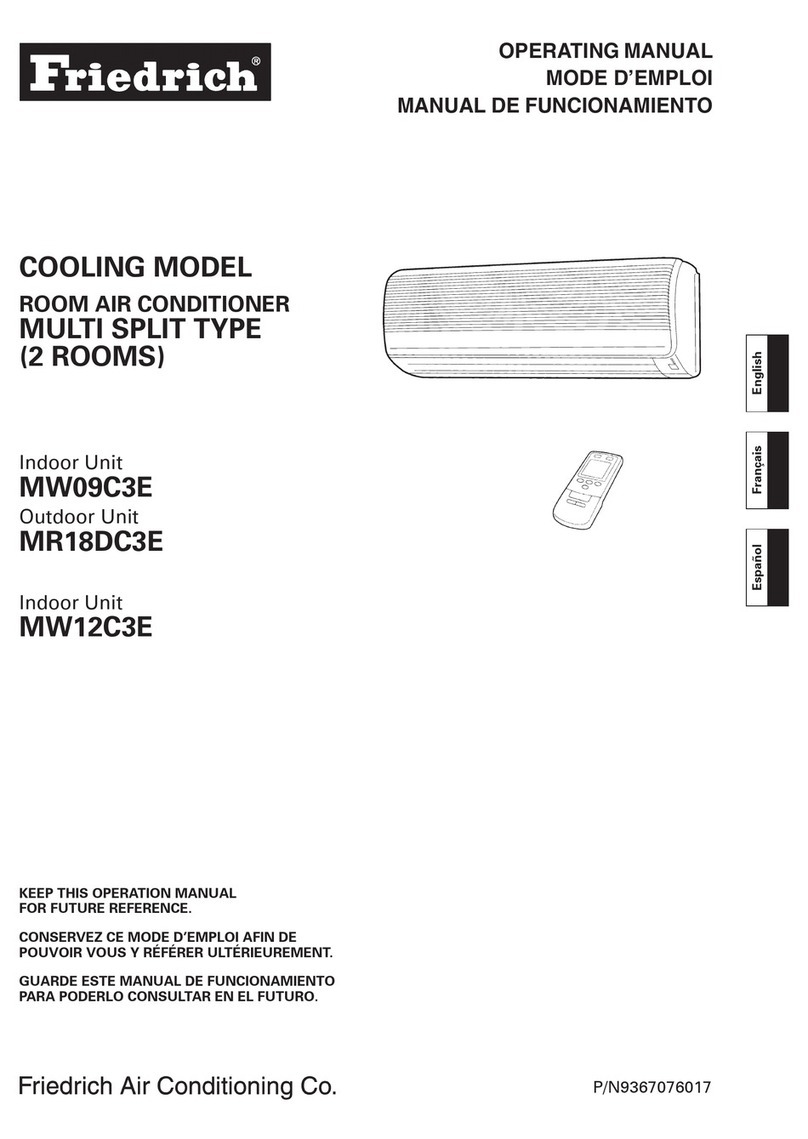 Friedrich MR18DC3E User manual