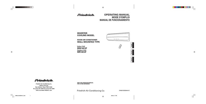 Friedrich MR18C3F User manual