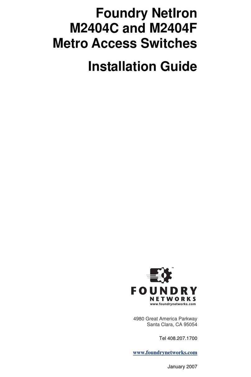 Foundry Networks NetIron M2404C installation guide Foundry Networks NetIron M2404C installation guide