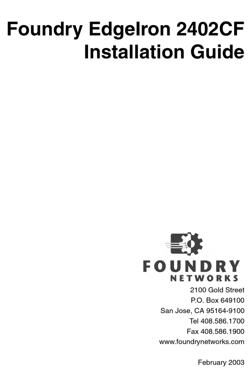 Foundry Networks EdgeIron 2402CF User manual