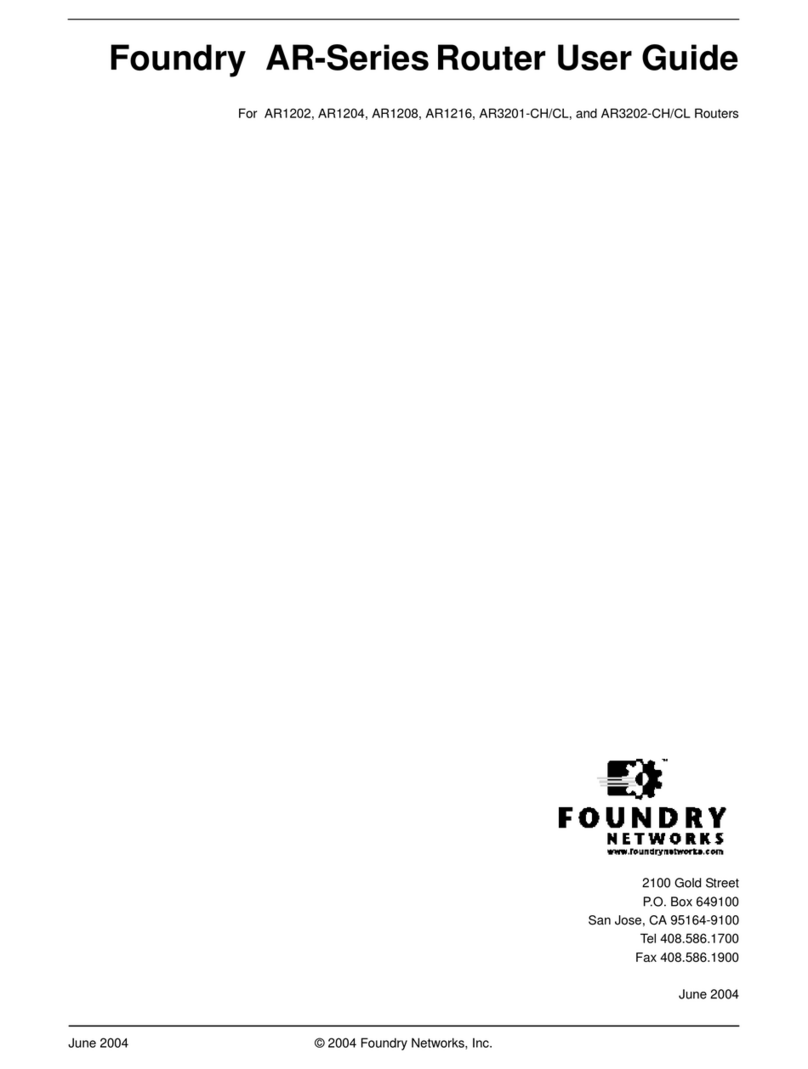 Foundry Networks AR1208 User manual