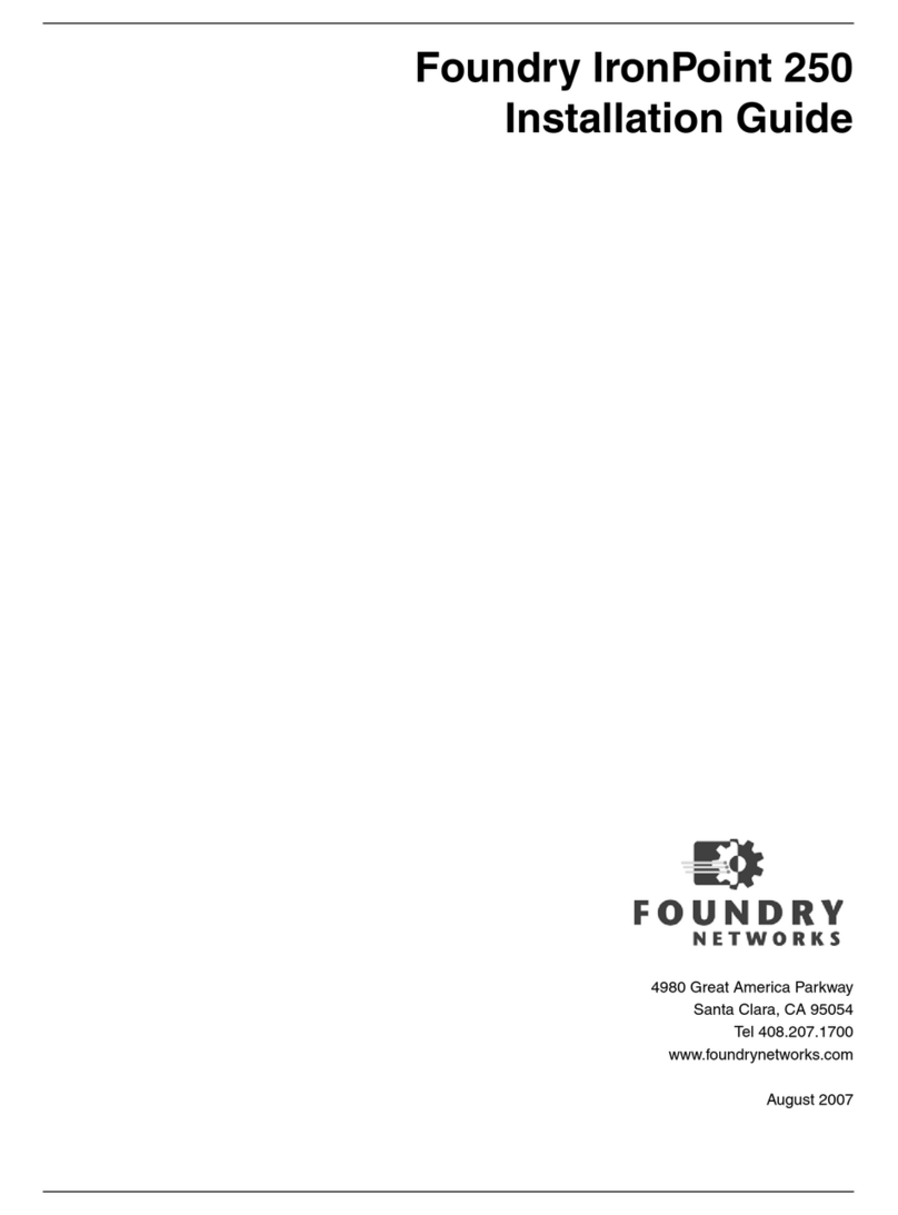 Foundry Networks IRONPOINT 250 installation guide