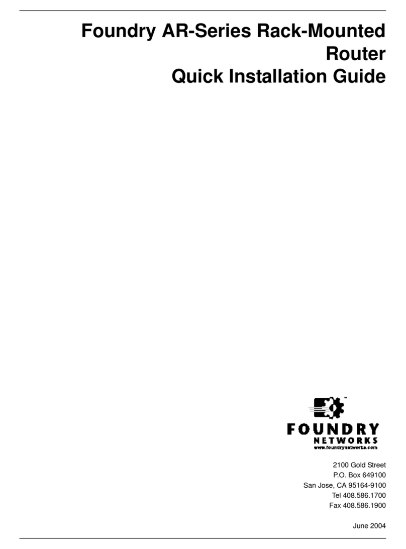 Foundry Networks AR SERIES Quick installation guide