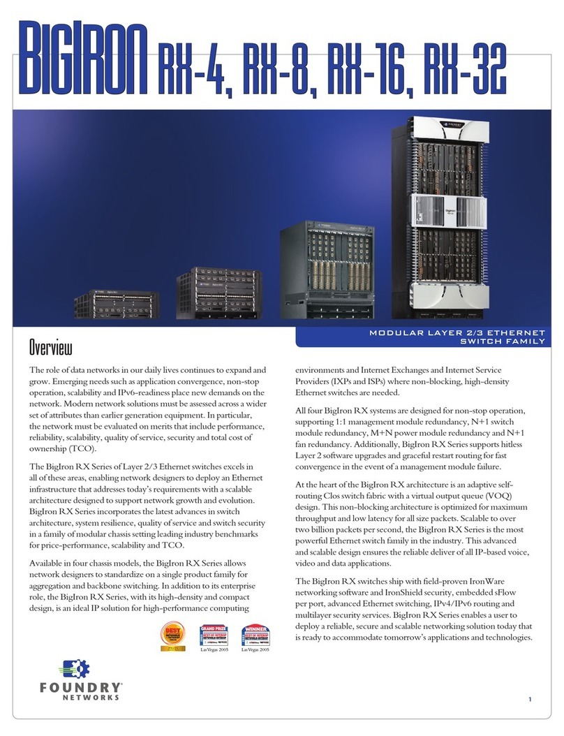 Foundry Networks BIGIRON RX-32 User manual