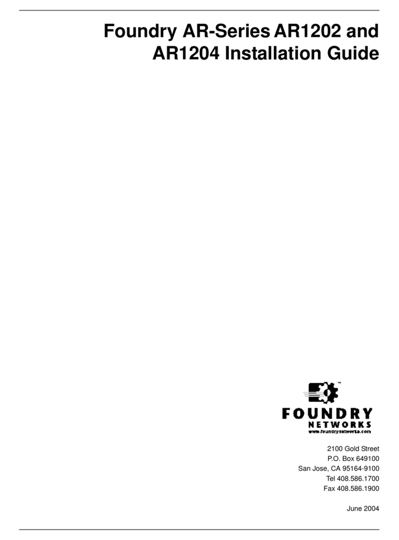Foundry Networks AR1202 installation guide
