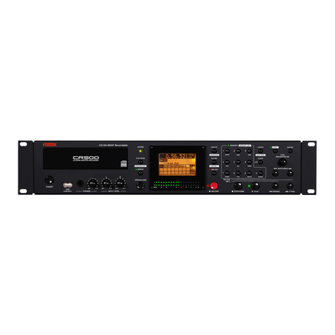 Fostex CR500 User manual