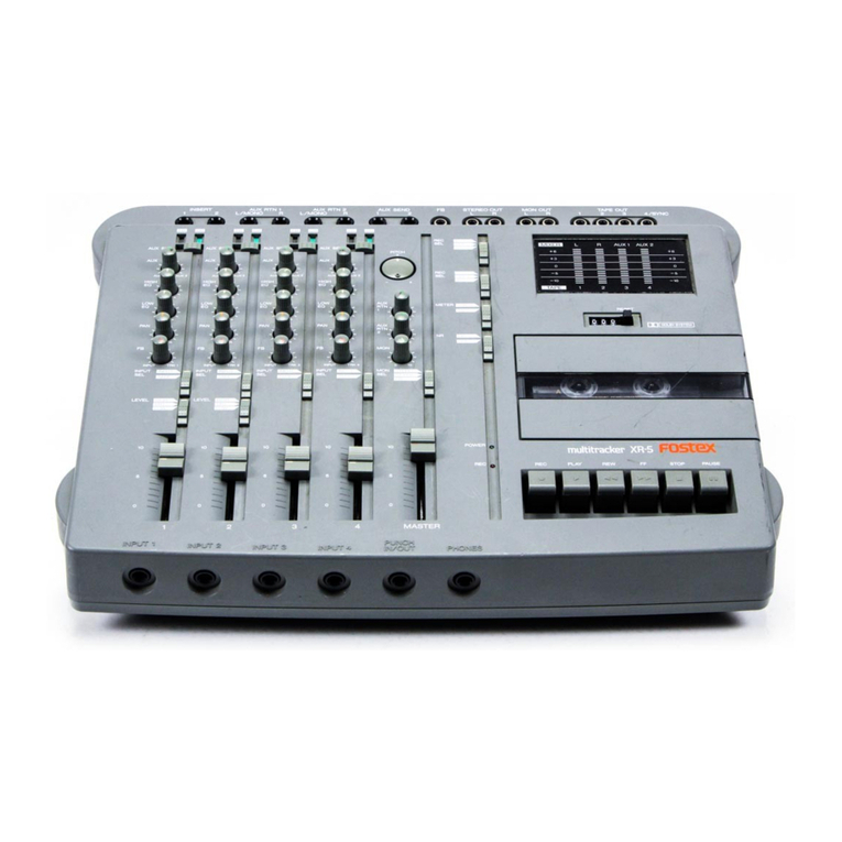 Fostex XR-5 User manual