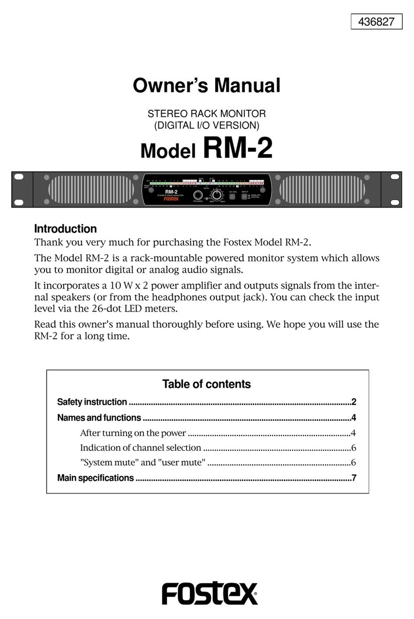 Fostex RM-2 User manual