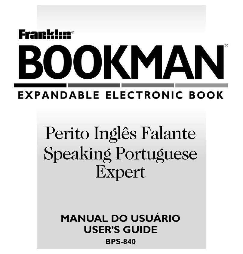 Franklin BOOKMAN BPS-840 user guide