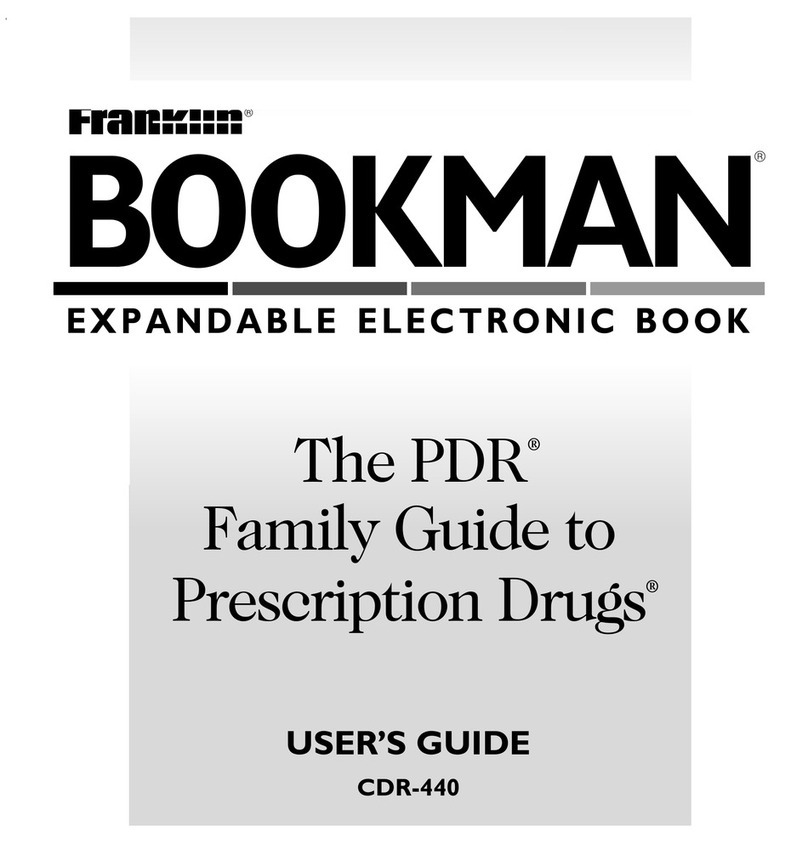 Franklin BOOKMAN CDR-440 user guide