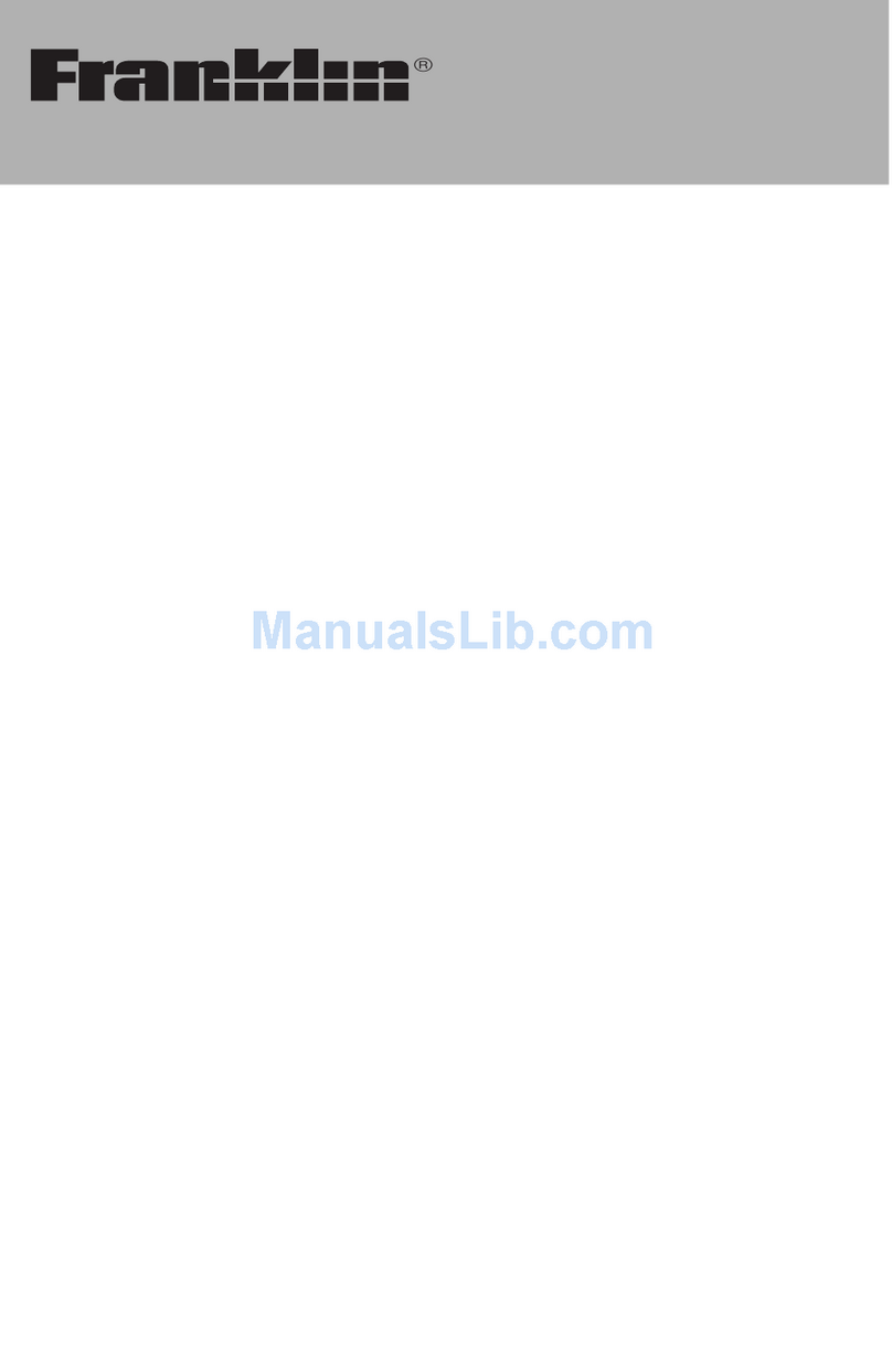 Franklin 5-Language European Translator TWE-118D User manual