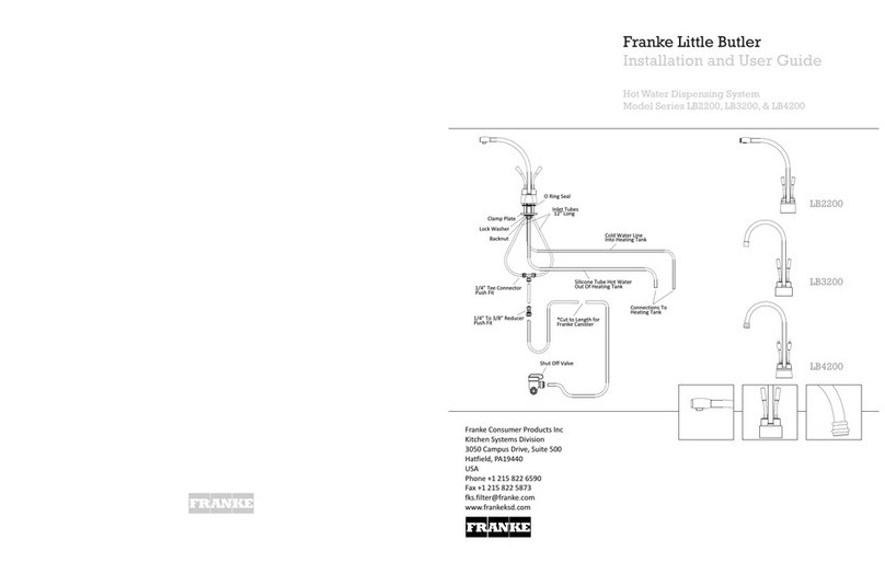 Franke Little Butler LB2200 Series Installation and user guide