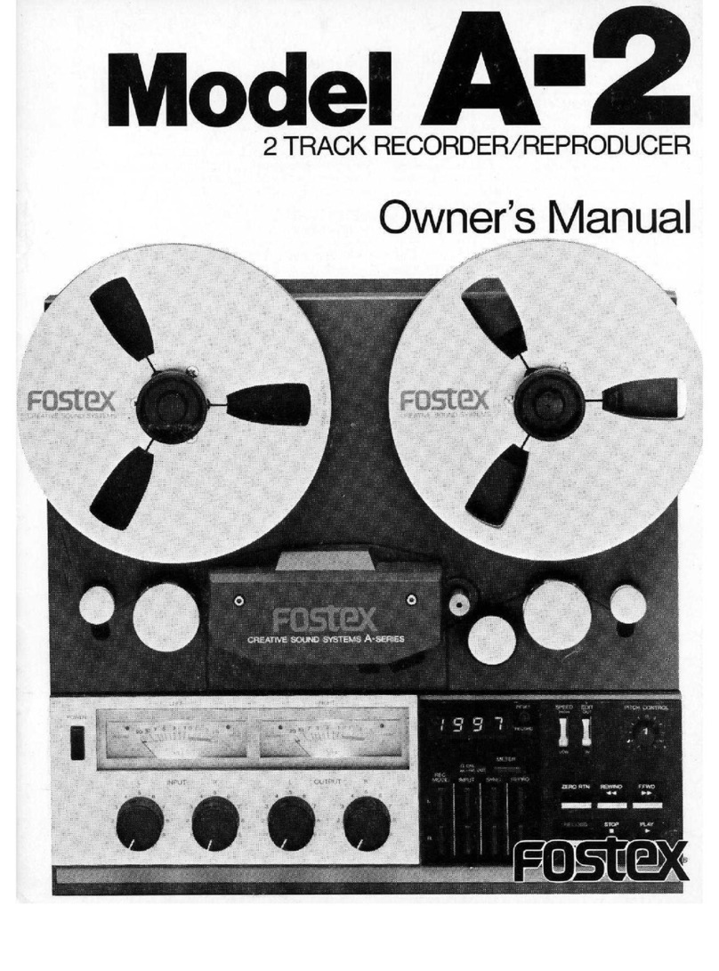Fostex A-2 owner's manual