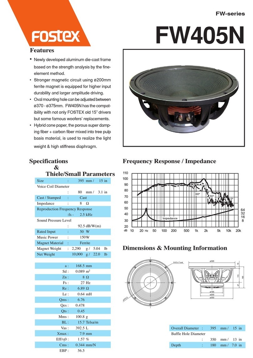 Fostex FW405N User manual Fostex FW405N User manual