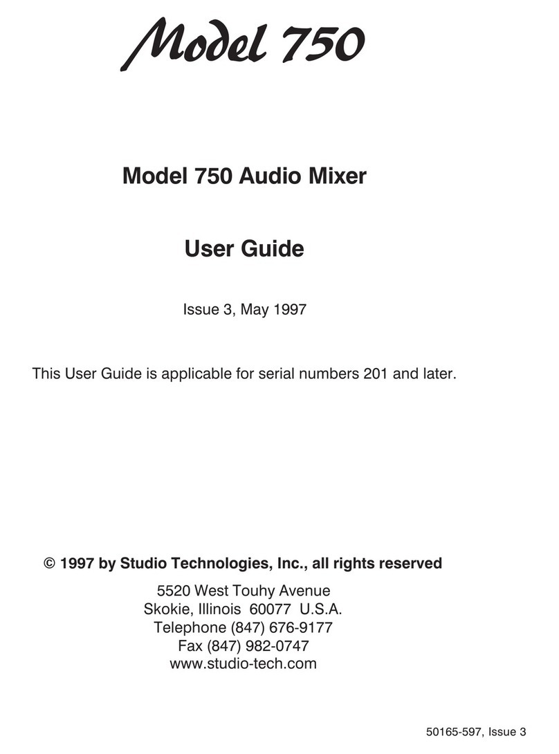 Studio Technologies 750 user guide