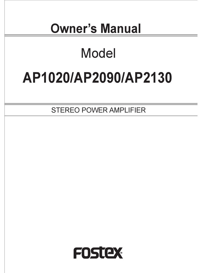 Fostex AP1020 User manual