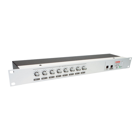 Fostex DP-8 User manual