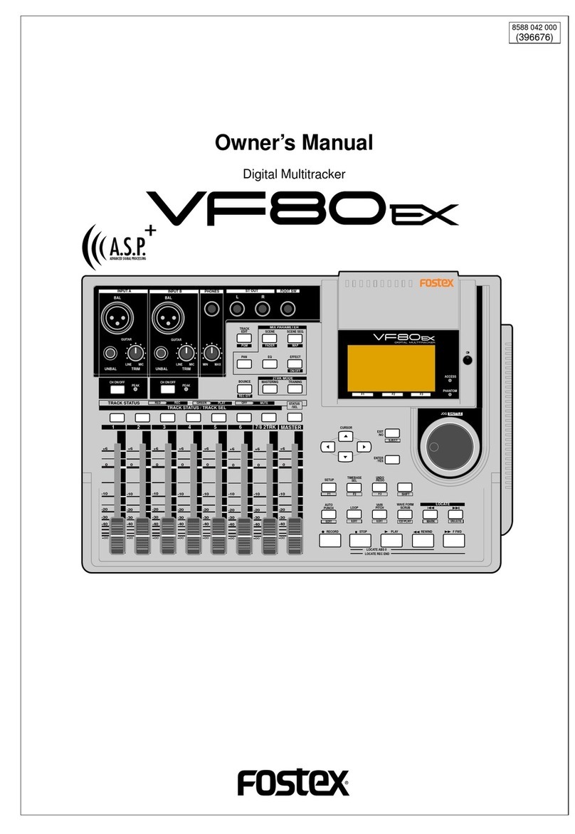 Fostex VF80EX owner's manual