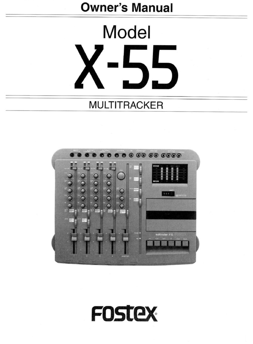 Fostex X-55 owner's manual