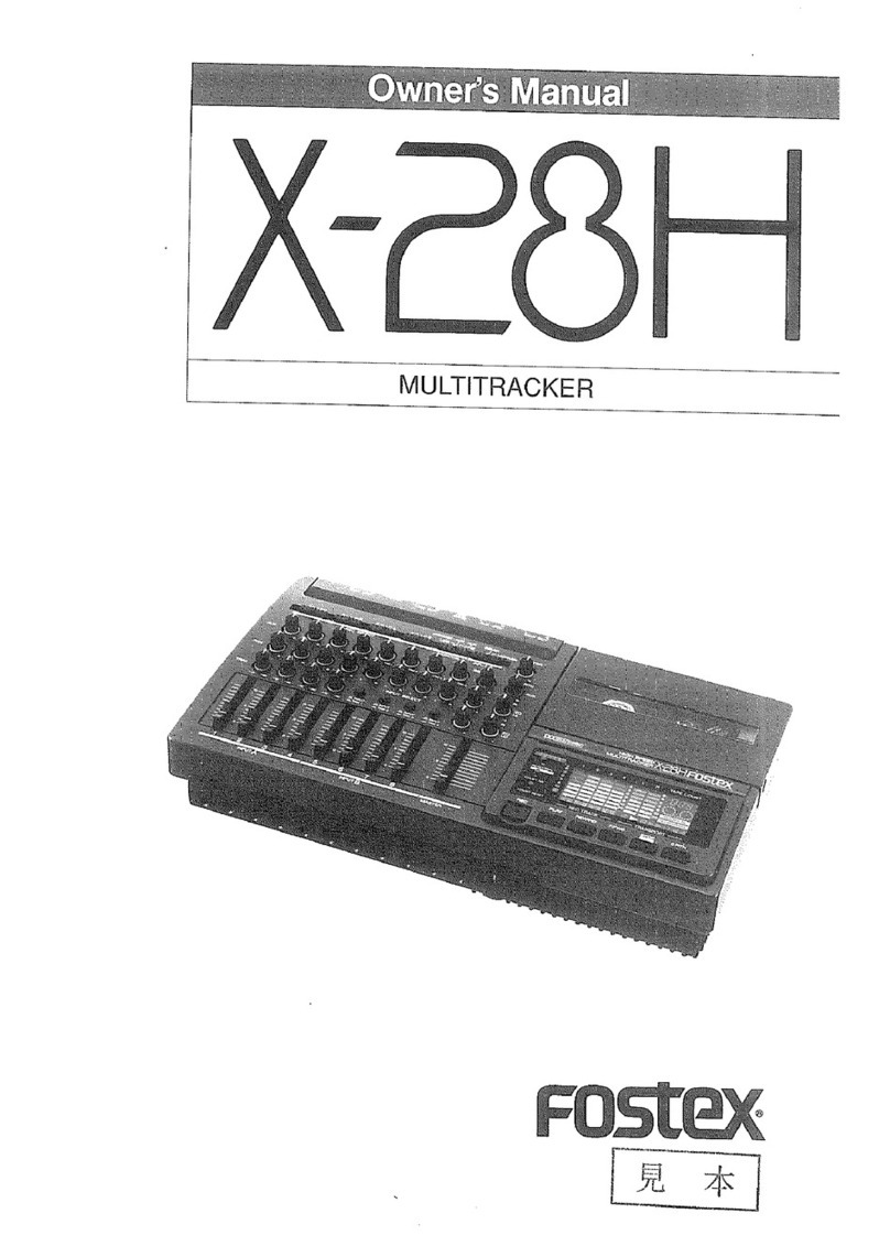 Fostex X-28H User manual