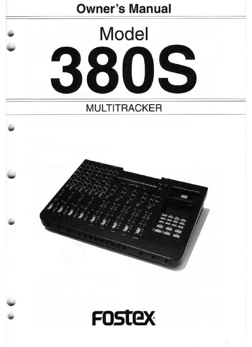 Fostex 380S User manual Fostex 380S User manual