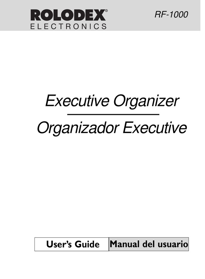 Rolodex Executive Organizer RF-1000 User manual