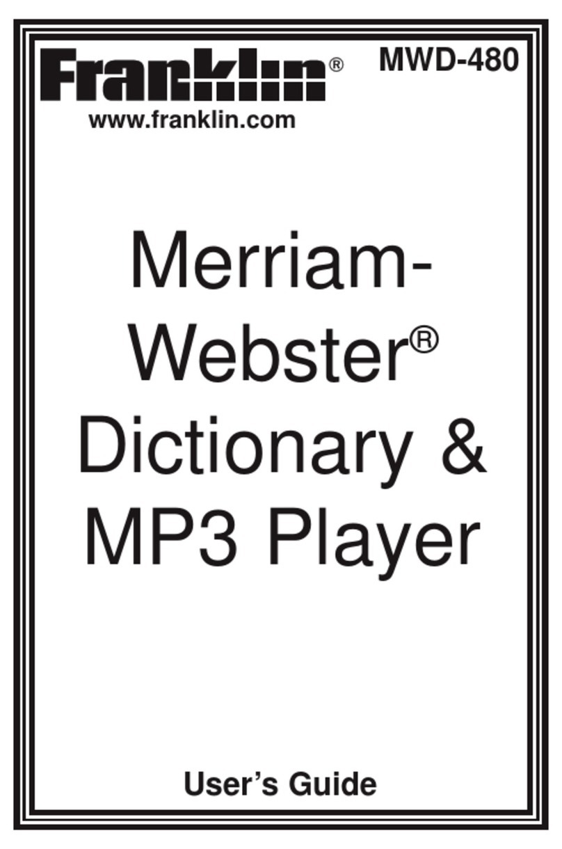 Franklin MWD-480 User manual
