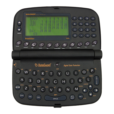 Rolodex RF-512a Gebruikershandleiding