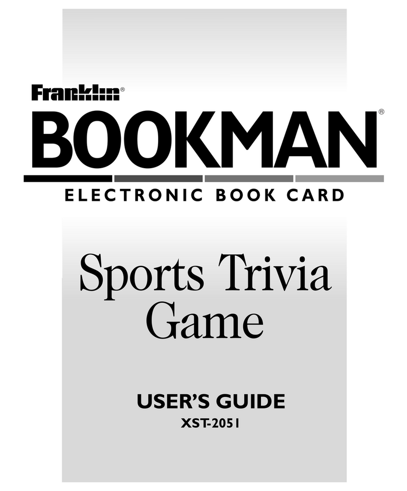 Franklin BOOKMAN XST-2051 User manual