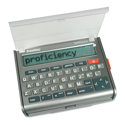 Franklin Spelling Ace Pro & Puzzle Solver SA-309 User manual